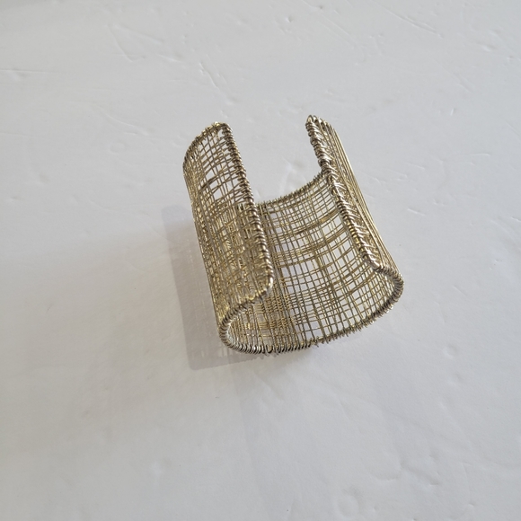 Gold Wire Cuff - Picture 5 of 5